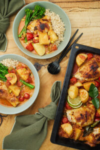 One Tray Chicken and Potato Curry